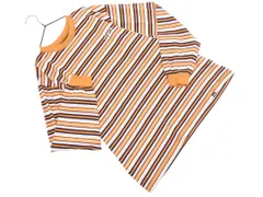 VANS バンズ チェック カットソー sizeS/オレンジ ■◇ レディース