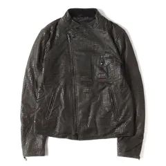 GIORGIO ARMANI ジョルジオアルマーニ ジャケット ブラウン サイズ:52 | 型押し シンセティックレザー セミダブル ライダス ジャケット | アウター ブルゾン 上着【メンズ】【中古】のサムネイル