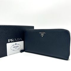 PRADA プラダ テスート ナイロン ラウンドジップ 長財布 ブラック