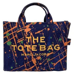 MARC JACOBS(マークジェイコブス) トートバッグ ザ スモール トラベラー トート バッグ ネイビー×オレンジ×マルチ