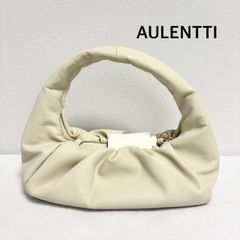 新品】正規品AULENTTI レザー メタリック ミニボストンバッグ 軽量牛革 
