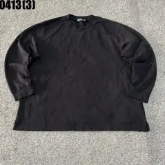 ユニクロ ブラック 長袖 Tシャツ 3XL 0413