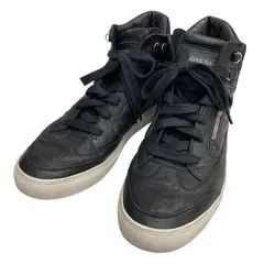 DIESEL/ディーゼル/レザー/ハイカットシューズ/US11(約29cm)/ブラック/メンズ/FE0189