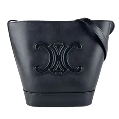 セリーヌ CELINE  ショルダーバッグ スモール バスケット キュイル トリオンフ