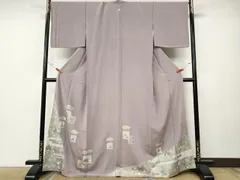 平和屋着物▽松尾光琳　色留袖　無双　絽袷　絽×絽　竹図　銀彩　正絹　逸品　DAAS0598az 平和屋着物▽松尾光琳 色留袖 無双 絽袷 絽×絽 竹図 銀彩 正絹 逸品