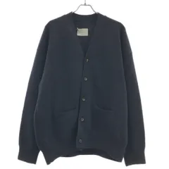 stein シュタイン EX FINE LAMBS KNIT CARDIGAN オーバーサイズウールニットカーディガン ST.451 ネイビー Mのサムネイル