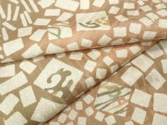 小千谷縮 本麻 ベージュ 落ち着いたお色味 アンティーク - メルカリ