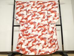 新品未使用 定価38,500円 岡重 人気の金魚柄 綿絽 浴衣 単衣 日本製 