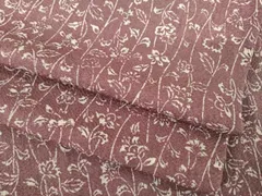 平和屋着物●上質な小紋　型染め　花蔦草文　正絹　逸品　AABH5793ck
