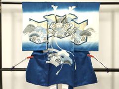 46.　☆ kinaco☆3歳　七五三　着物 青色 雲と鶴 46. ☆ kinaco様専用☆3歳 七五三 着物 青色 雲と鶴 - メルカリ