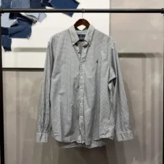 (110) ポロ ラルフローレン カジュアル ヴィンテージ 刺繍 CHECK シャツ