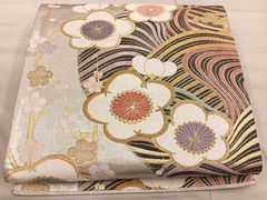 V3365 ○高級 正絹 唐織 六通 袋帯 蝶々 - メルカリ