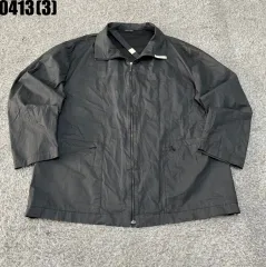 ブラック メンズ フルジップアップ ジャケット 0413