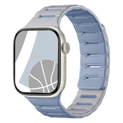 【新品】 [Bandletic]アップルウォッチ用 バンド マグネット - Apple Watch対応バンド シリコン 両面着用 防汗 Series10~11(42mm) Series7~9(41mm) SE3/SE2/SE(40mm) Series4~6 0