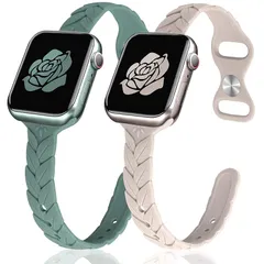 【新品】 JR.DM 【2枚入り】コンパチブル Apple Watch バンド 38mm 40mm 41mm 42mm アップルウォッチ バンド シリコン製 スポーツ iWatch Series 10/9/8/7/SE/6/5/4/3/2/1 対応 交換ベ 0