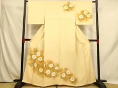 平和屋着物■訪問着　枝花文　暈し染め　金彩　正絹　逸品　AABH9109fw