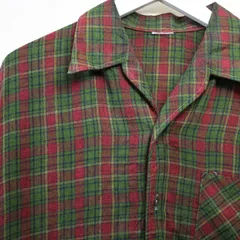 1970-80年代 70s 80s 開襟シャツ ネルシャツ 古着 vintage アメカジ 半袖シャツ チェックシャツ