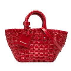 極美品】バレンシアガ ビストロ XS バスケット 2way ハンドバッグ 赤