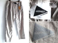 新品タグ付 GRAMICCI and wander アンドワンダー別注 グラミチ NYLON CLIMBING PANT ロゴプリント ナイロン クライミングパンツ XL L.GREY