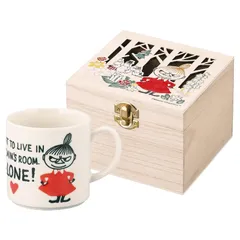 山加商店 MOOMIN (ムーミン)木箱入マグカップ 大きめ 350ml 径8.5Xt高さ8.5cm アローン 母の日 プレゼント 雑貨 グッズ 女性 ギフト 誕生日 食器 日本製 ホワイト MM16002-11H 