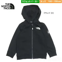ザ・ノース・フェイス / スクエアロゴ フルジップ キッズ・ジュニア ブラック［K］ 120cm