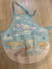 未使用) 成人着用可能 シナモロール エプロン シナフレンズ モカ エスプレッソ シフォン