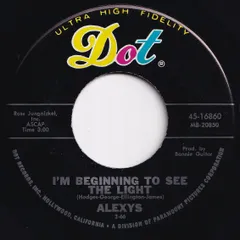 Alexys I'm Beginning To See The Light / A Cold And Lonely Room Dot US 45-16860 215117 ROCK POP ロック ポップ レコード 7インチ 45