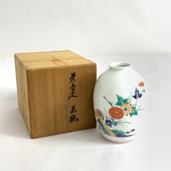 54 香蘭社 花瓶 十三代酒井田柿右衛門作　花鳥図「春」の壺　フランクリン 54 香蘭社 花瓶 十三代酒井田柿右衛門作 花鳥図「春」の壺