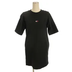 トミー TOMMY JEANS ワンポイント カットソー チュニック 半袖 ブラック XS ■FFのサムネイル
