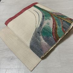 手織り 羅 夏用 名古屋帯 松葉仕立て 正絹 - メルカリ