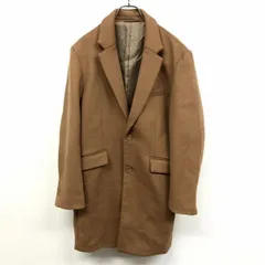 【中古】[印象A] SENSE OF PLACE by URBAN RESEARCH センスオブプレイス チェスターコート メンズ M キャメルブラウン ポリ×ウールなど 2つボタン留め 内ポケット×１ 裏地付き 無地 長袖のサムネイル