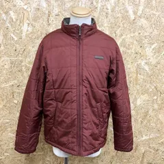 【中古】[印象BC] FIRST DOWN ファーストダウン メンズ L ボルドー・レッド系 赤茶系 ポリエステル100% 中綿ジャケット フルジップ 胸にロゴ ハイネック 長袖のサムネイル