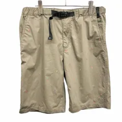 【中古】[印象AB] PHENIX フェニックス テーパードショーツ / ハーフパンツ メンズ XL カーキ系 カーキ×オレンジ×ピンク×緑 綿など ジップフライ メッシュポケット ショート キャンプギア柄のサムネイル