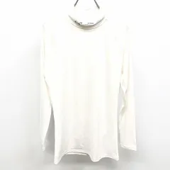 古着 UNDER ARMOUR 薄手 アンダーシャツ Tシャツ モックネック ストレッチ ラグラン 長袖 ポリなど XL オフホワイト レディース(メンズ？)