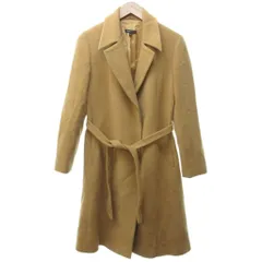 ビーシービージーマックスアズリア BCBGMAXAZRIA 美品 ウール チェスターコート ジャケット ベルテッド ベージュ S IBO79のサムネイル