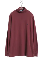 【お得なクーポン配布中!】 90s USA製 ポロ ラルフローレン タートルネック 長袖Tシャツ メンズ M / オールド ロンT スムース ストレッチ コットン シンプル インナー