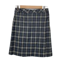 Burberry Blue Label(バーバリーブルーレーベル) 巻きスカート サイズ38 M レディース美品  ダークグレー×アイボリー×マルチ チェック柄