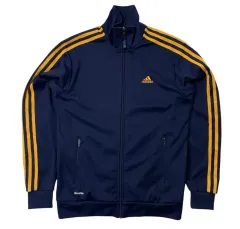 アディダス 3本線 ジャージ ネイビー イエロー ジャージ