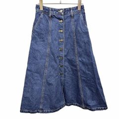 タム タグ付き 45R モンプデニムのフレアスカート ユーズド加工 タム様専用 タグ付き 45R モンプデニムのフレアスカート ユーズド加工