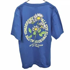 【中古】[印象AB] RCWB RODEO CROWNS WIDE BOWL Tシャツ レディース Free ブルー 青×黄×緑 綿100% ALL THE FLOWERS OF ALL THE TOMORROWS 半袖のサムネイル