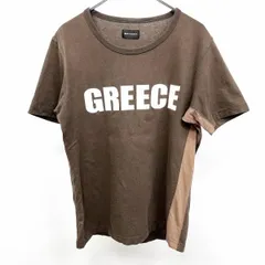 【中古】[印象B] BOYCOTT ボイコット Tシャツ / カットソー メンズ 2 ブラウン 茶色 綿100% コットン 両面プリント 英字 世界地図 半袖 ショートスリーブのサムネイル