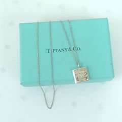 Tiffany & Co. シルバー スクエアペンダントネックレス - メルカリ