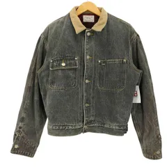 ポロラルフローレン POLO RALPH LAUREN 80S USA製 白タグ 裏地チェック カバーオール デニム ジャケット メンズ import：L 
