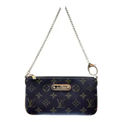 LOUIS VUITTON 極美品 ルイヴィトン ポシェット ミラMM モノグラム チェーン ハンドバッグ M60094 PVC レザー AA0190 ブラウン ワンショルダー セミショルダー ポシェット LV ヴィトン Aランク 中古 鑑定済 ヴィトンバッグ