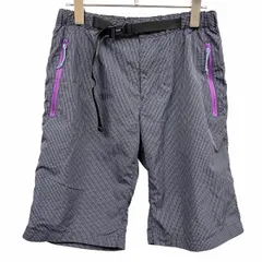 【中古】[印象A] PHENIX フェニックス スイムショーツ / ハーフパンツ メンズ M ネイビー 紺×紫 ナイロン×ポリ ジップフライ テーパード ジップポケット ウエストにゴムとベルト メッシュ裏地 ラインチェックのサムネイル