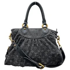 LOUIS VUITTON 極美品 ルイヴィトン ネオカヴィ MM モノグラムデニム 2way ハンドバッグ ショルダーバッグ M95351 デニム レザー VI4087 ワンショルダー セミ Y2K LV ヴィトン Aランク 中古 鑑定済 ヴィトンバッグ