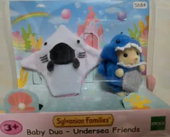 シルバニアファミリー 海の仲間たちバニー赤ちゃんデュオ モグラ リートリバー