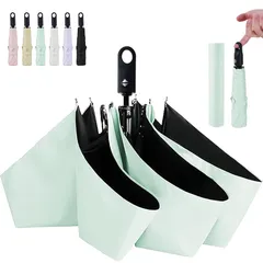 【新品】 日傘 AYO 折り畳み日傘 UVカット100% 遮光 遮熱 折りたたみ傘 晴雨兼用 超軽量 ワンタッチ自動開閉 コンパクト 紫外線遮断 日焼け防止 耐風撥水 携帯便利 メンズ レディース 男女兼用 暑さ対策 父の日 母の日のプレゼント(グリーン)