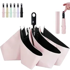 【新品】 日傘 AYO 折り畳み日傘 UVカット100% 遮光 遮熱 折りたたみ傘 晴雨兼用 超軽量 ワンタッチ自動開閉 コンパクト 紫外線遮断 日焼け防止 耐風撥水 携帯便利 メンズ レディース 男女兼用 暑さ対策 父の日 母の日のプレゼント(ピンク)