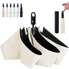 【新品】 日傘 AYO 折り畳み日傘 UVカット100% 遮光 遮熱 折りたたみ傘 晴雨兼用 超軽量 ワンタッチ自動開閉 コンパクト 紫外線遮断 日焼け防止 耐風撥水 携帯便利 メンズ レディース 男女兼用 暑さ対策 父の日 母の日のプレゼント(ベージュ)